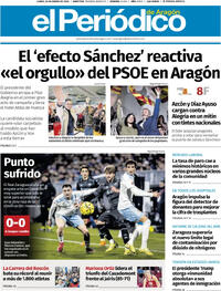 Portada El Periódico Aragón 2026-01-26
