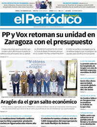 Portada El Periódico Aragón 2026-02-27