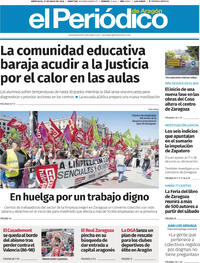 Portada El Periódico Aragón 2026-05-27