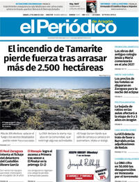 Portada El Periódico Aragón 2026-06-27