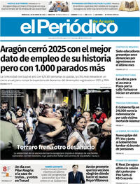 Portada El Periódico Aragón 2026-01-28