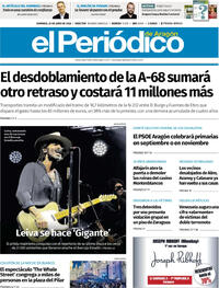 Portada El Periódico Aragón 2026-06-28