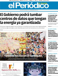 Portada El Periódico Aragón 2026-08-28