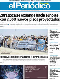 Portada El Periódico Aragón 2026-09-28