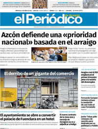 Portada El Periódico Aragón 2026-04-29