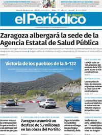 Portada El Periódico Aragón 2026-07-29