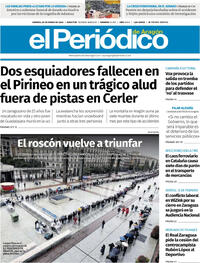 Portada El Periódico Aragón 2026-01-30