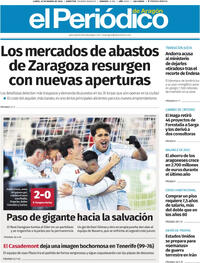 Portada El Periódico Aragón 2026-03-30