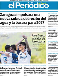 Portada El Periódico Aragón 2026-07-30