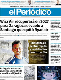 Portada El Periódico Aragón 2026-07-31