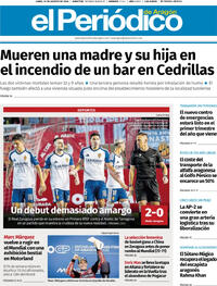 Portada El Periódico Aragón 2026-08-31