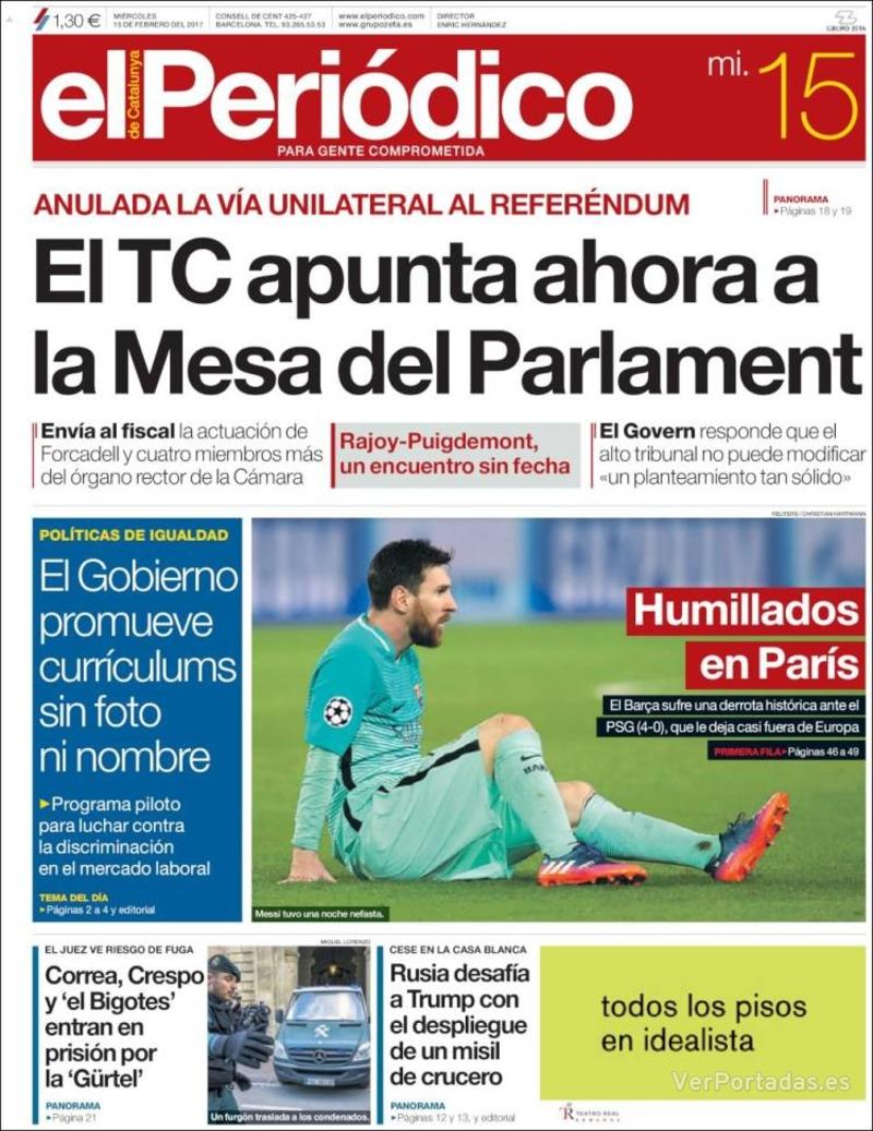 Portada Diario de Sevilla 2017-02-15