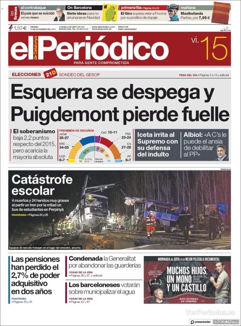 Portada Diario de Sevilla 2017-12-15