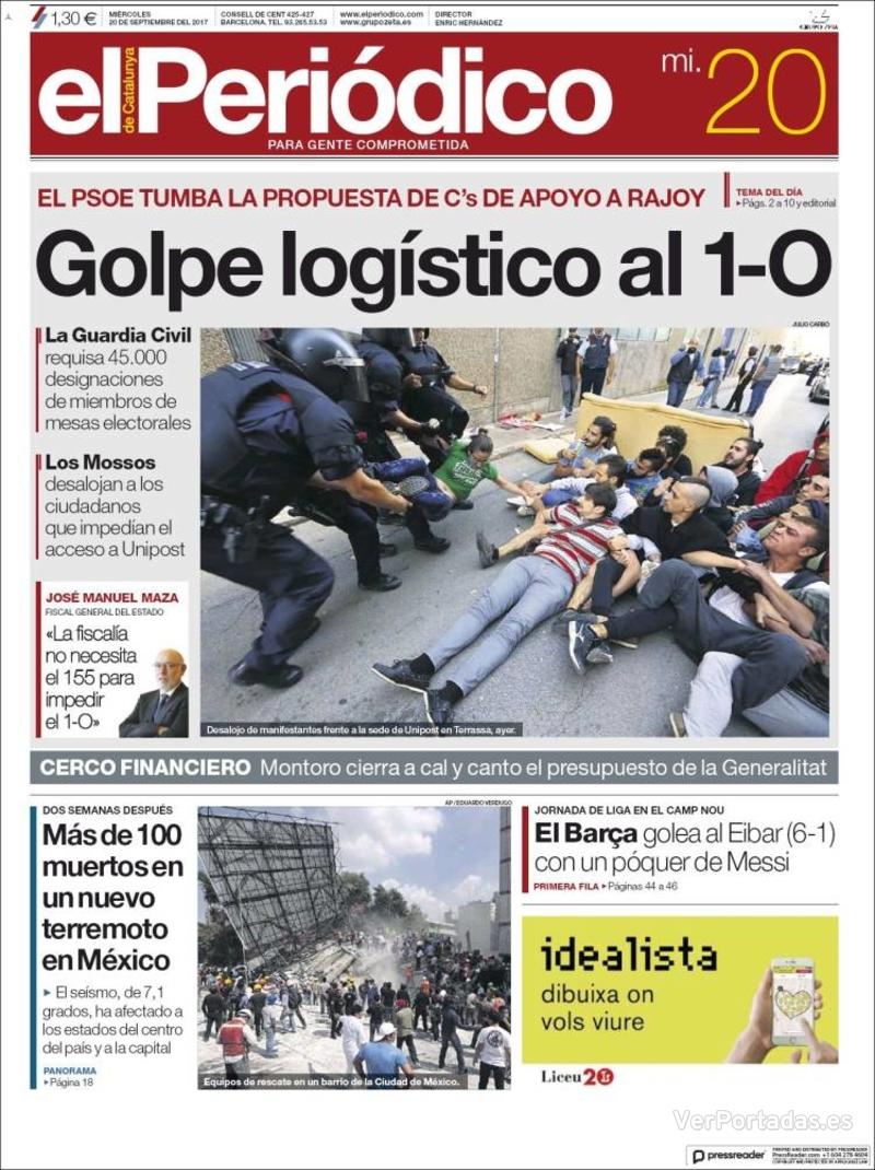 Portada Diario de Sevilla 2017-09-20