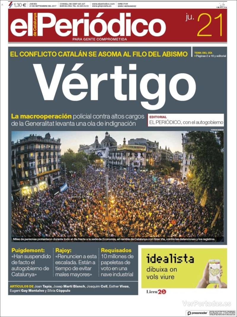 Portada Diario de Sevilla 2017-09-21