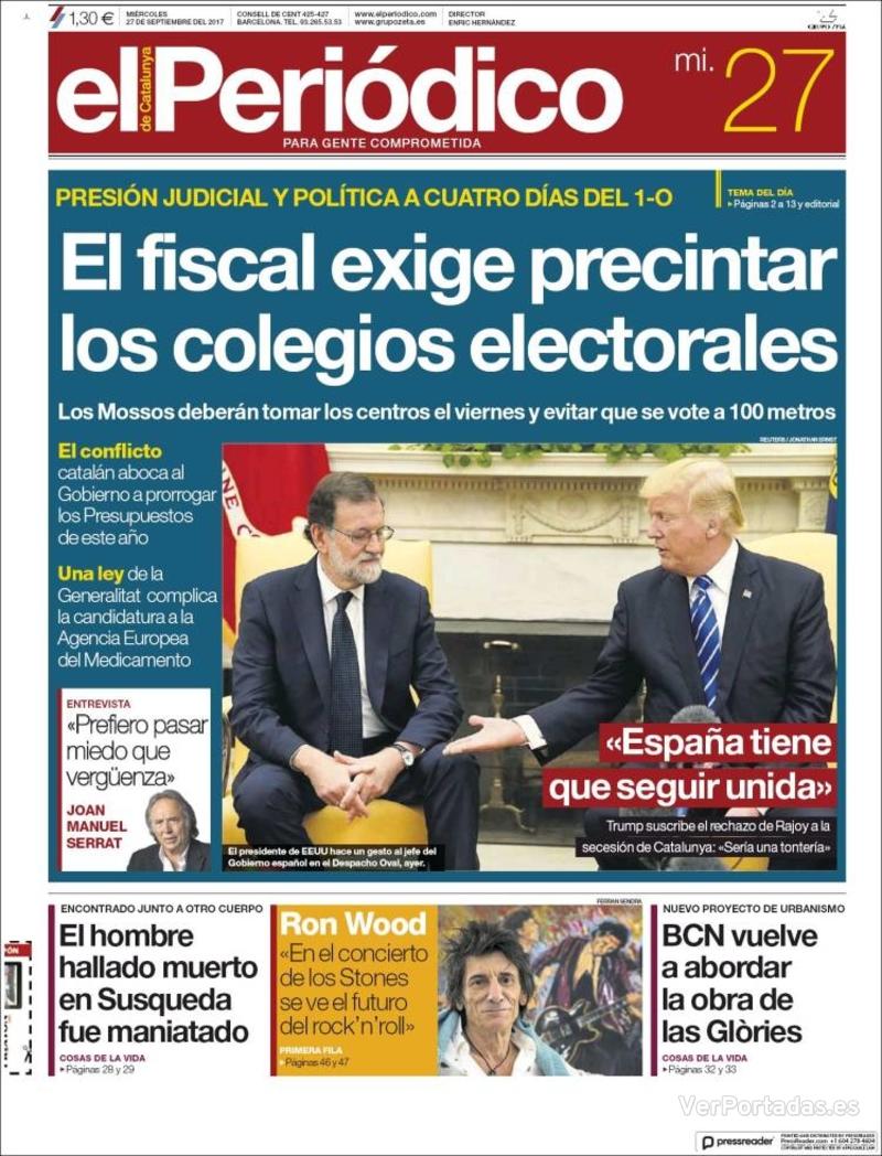 Portada Diario de Sevilla 2017-09-27