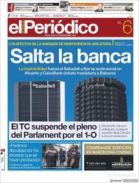 Portada El Periódico 2017-10-06
