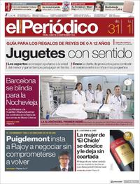 Portada El Periódico 2017-12-31
