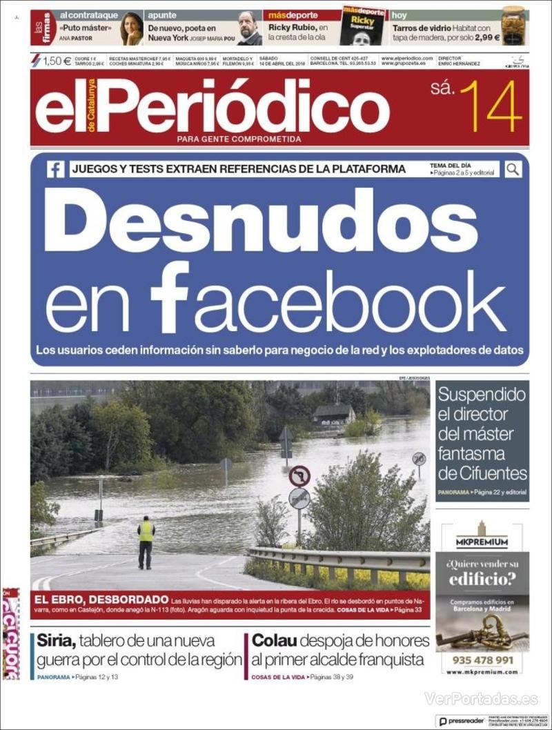 Portada Diario de Sevilla 2018-04-14