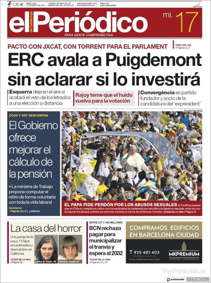 Portada Diario de Sevilla 2018-01-17