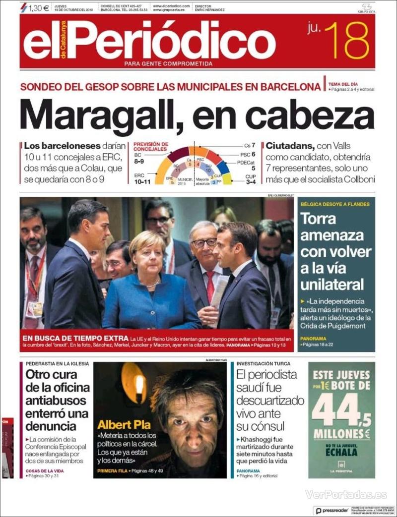 Portada Diario de Sevilla 2018-10-18
