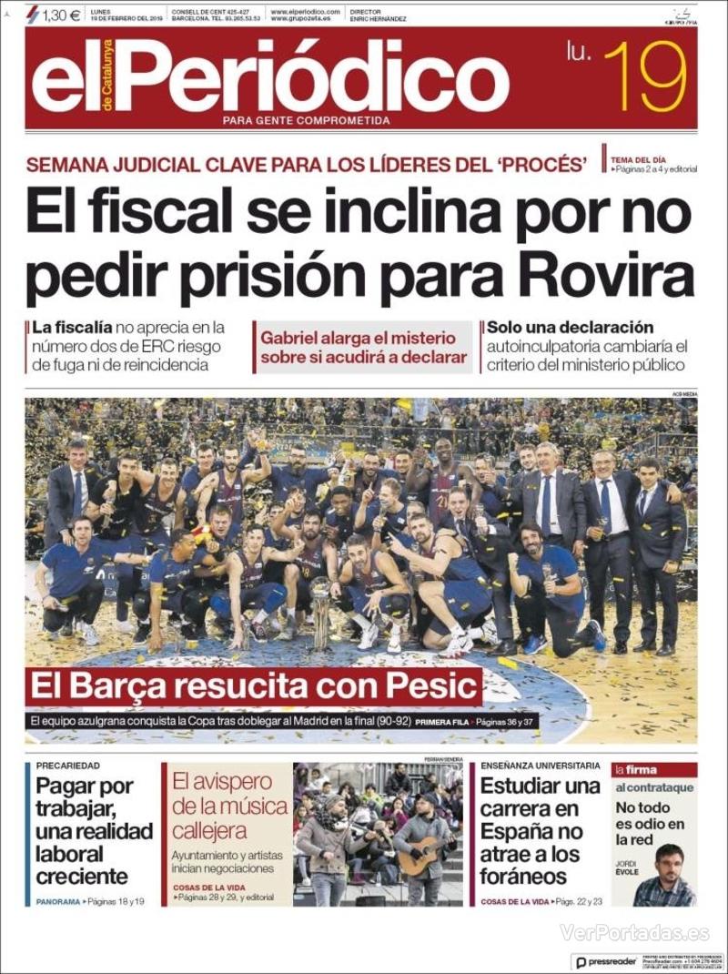 Portada Diario de Sevilla 2018-02-19