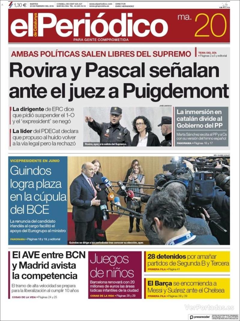 Portada Diario de Sevilla 2018-02-20