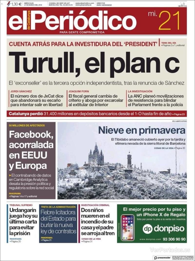 Portada Diario de Sevilla 2018-03-21