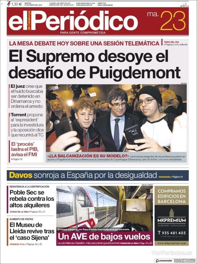 Portada Diario de Sevilla 2018-01-23