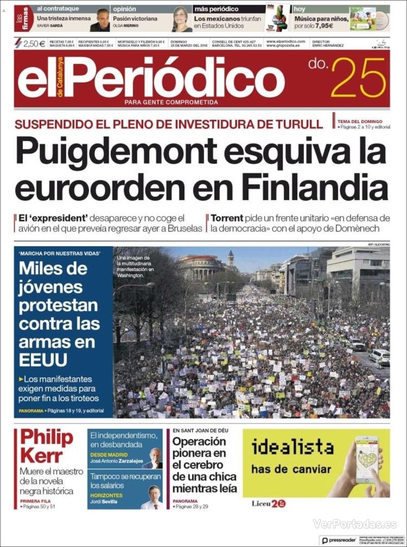 Portada Diario de Sevilla 2018-03-25