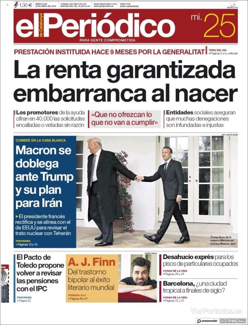 Portada Diario de Sevilla 2018-04-25