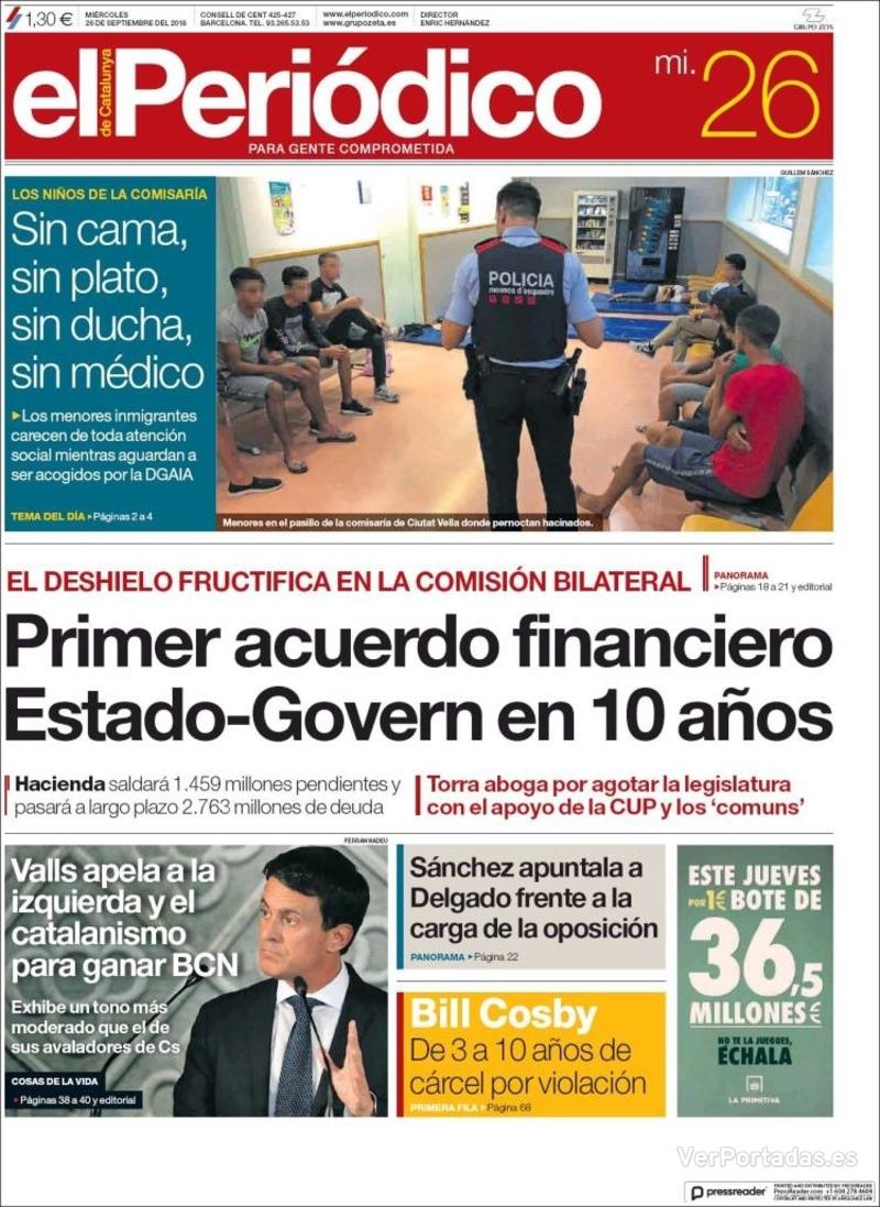 Portada El Periódico 2018-09-27