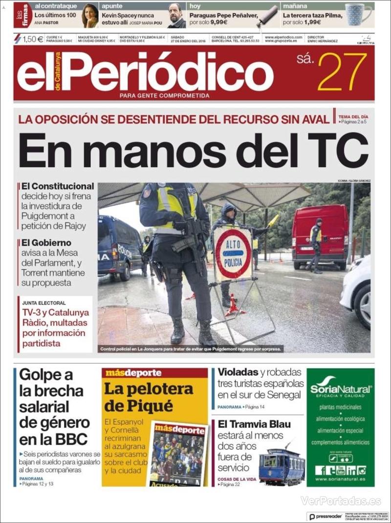 Portada Diario de Sevilla 2018-01-27