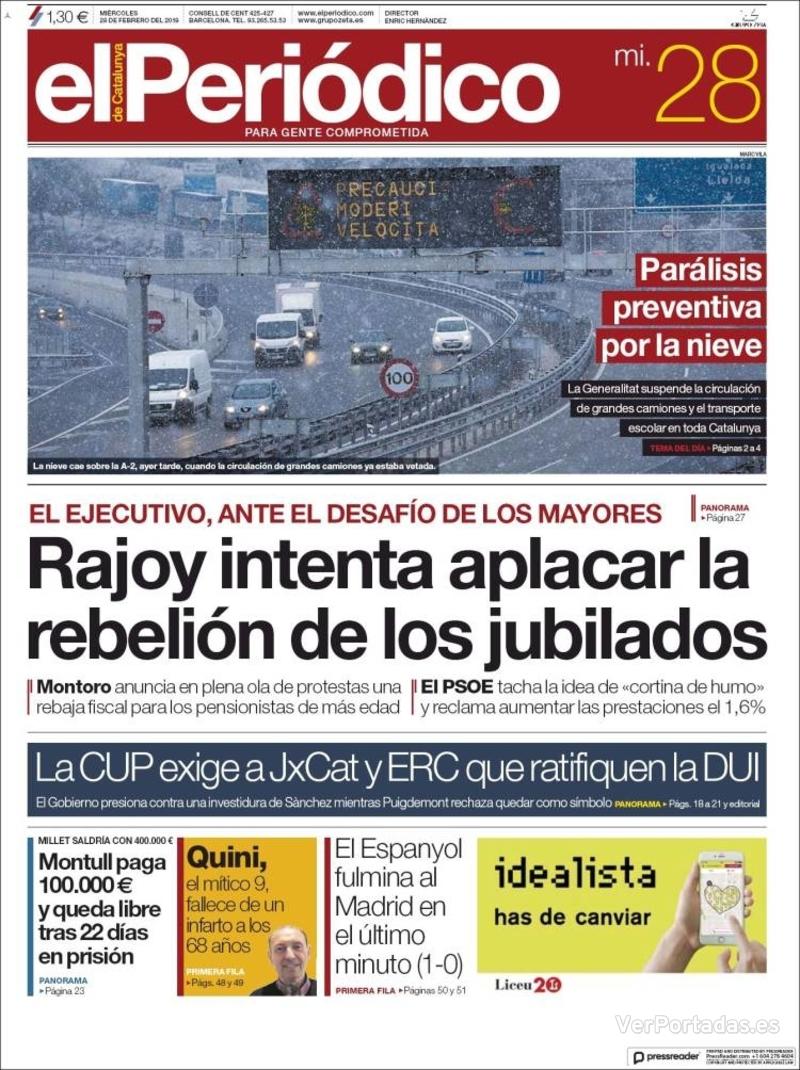 Portada Diario de Sevilla 2018-02-28