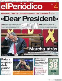 Portada El Periódico 2018-10-04