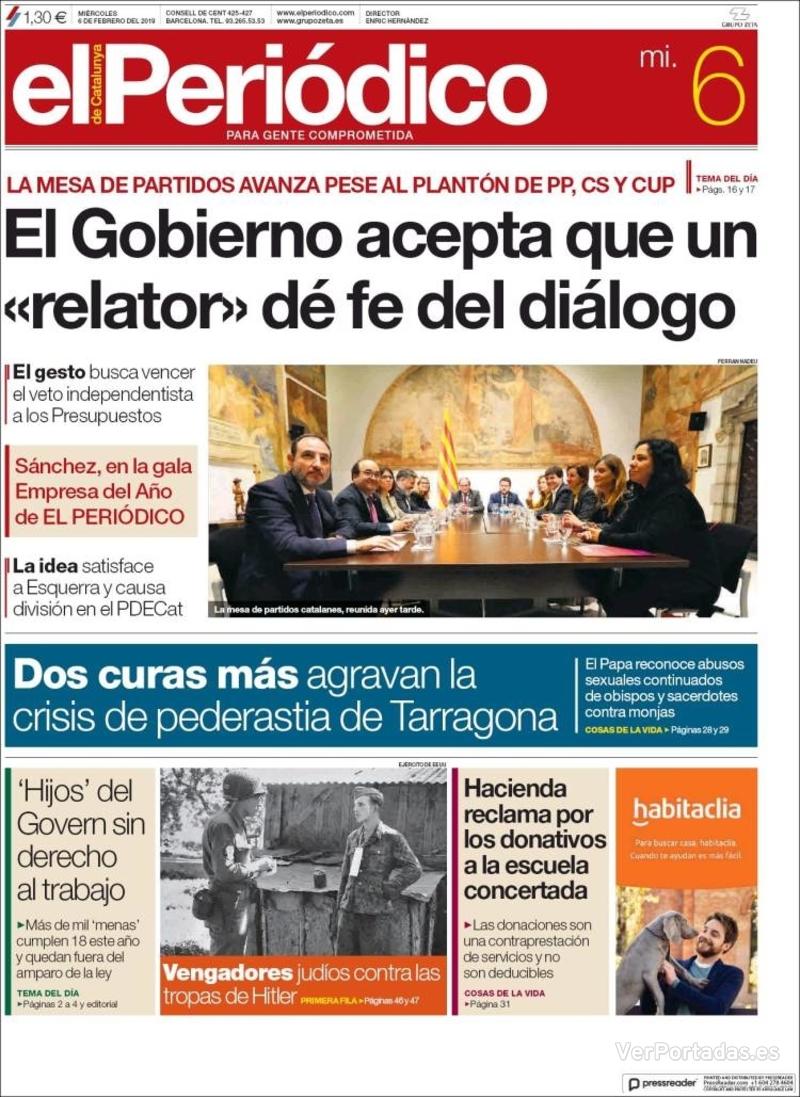 Portada El Periódico 2019-02-07