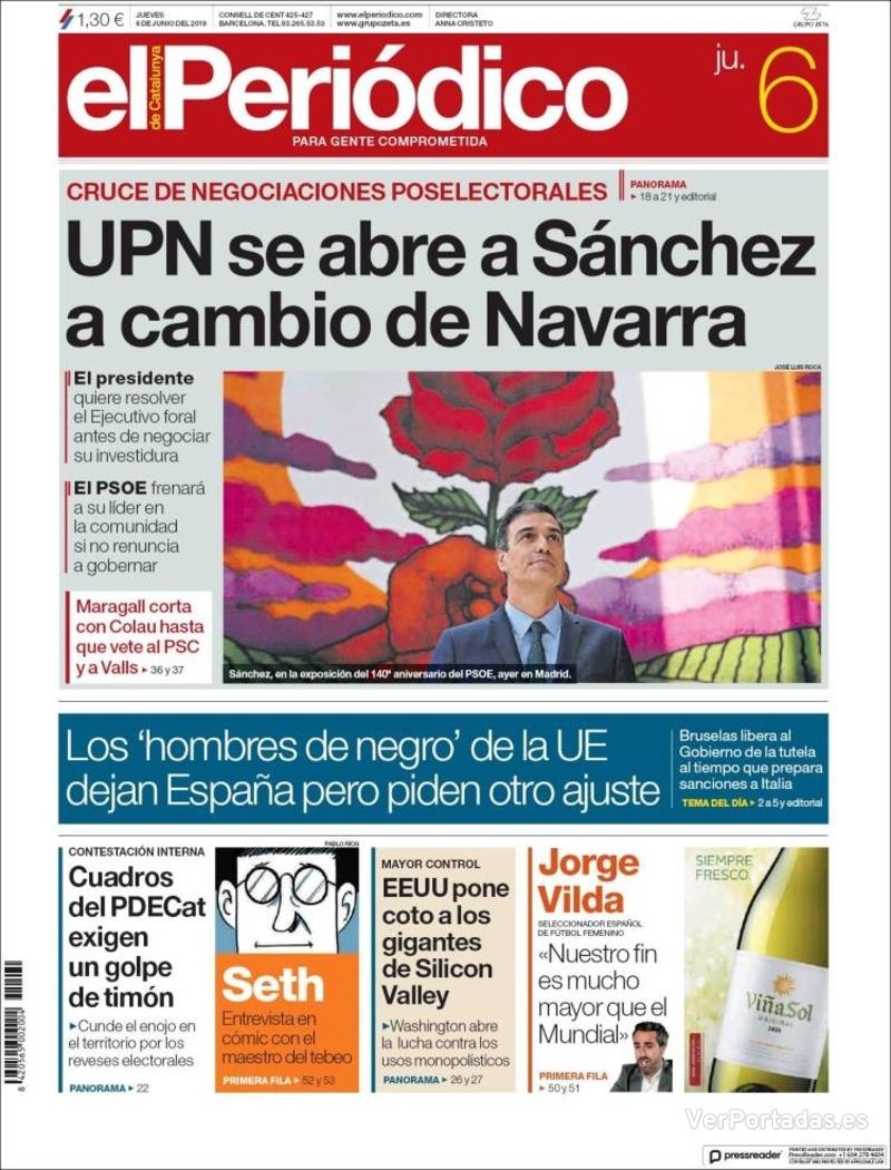 Portada El Periódico 2019-06-07
