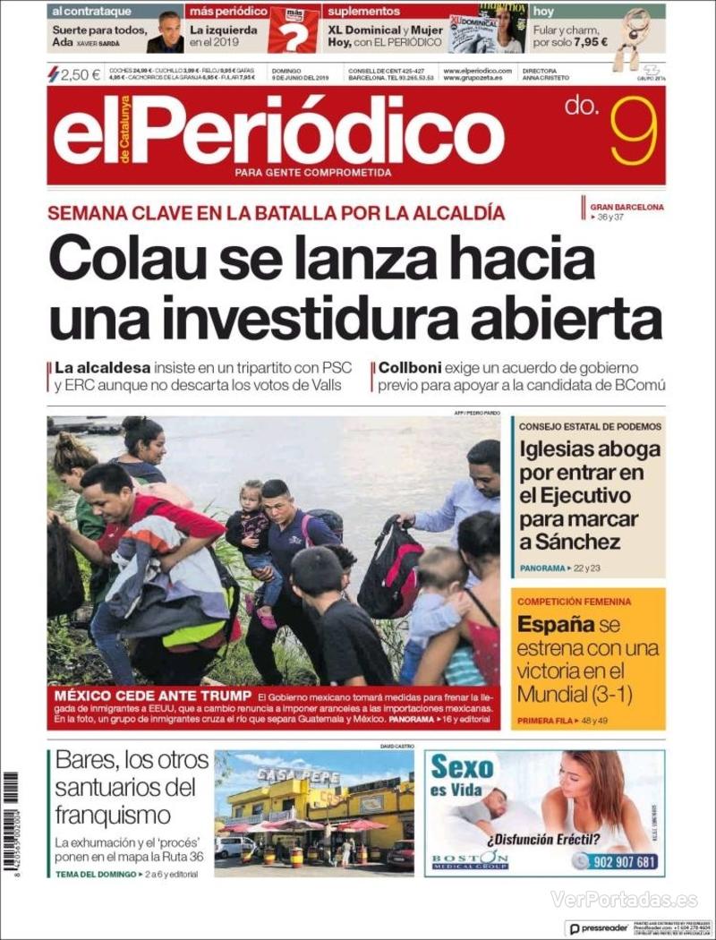 Portada El Periódico 2019-06-10