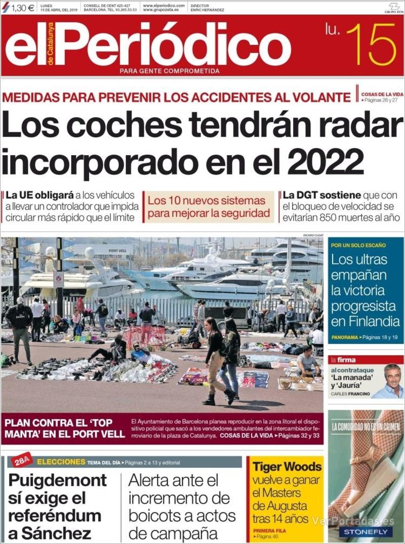 Portada El Periódico 2019-04-16
