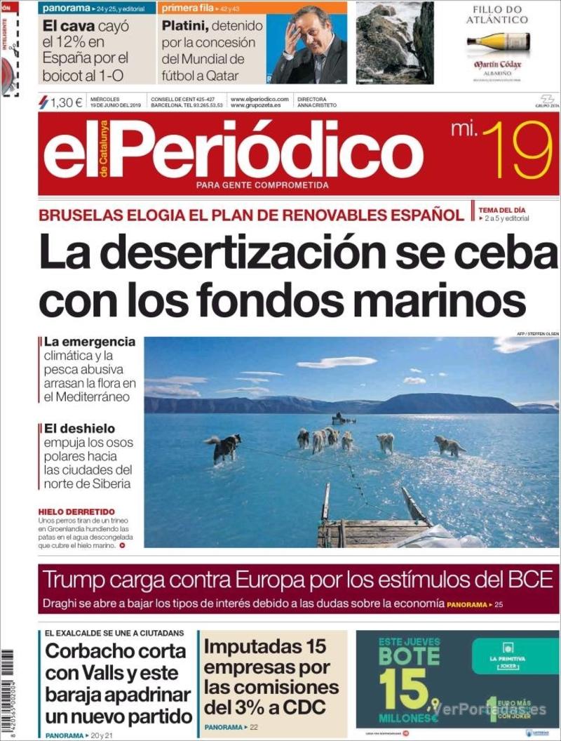 Portada El Periódico 2019-06-20