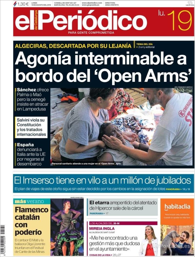 Portada Diario de Sevilla 2019-08-19