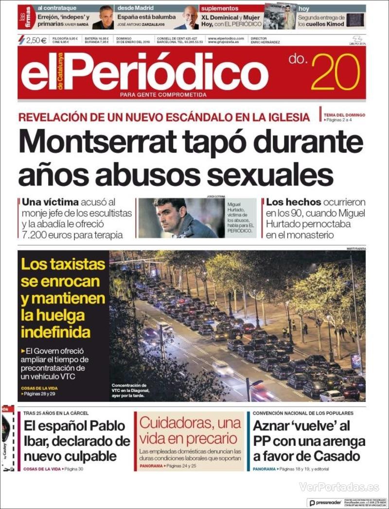 Portada El Periódico 2019-01-21