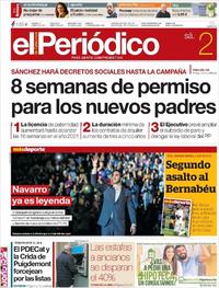 Portada El Periódico 2019-03-02