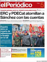 Portada El Periódico 2019-02-05