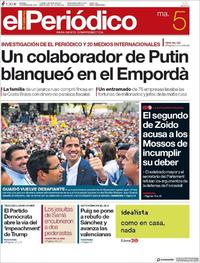 Portada El Periódico 2019-03-05