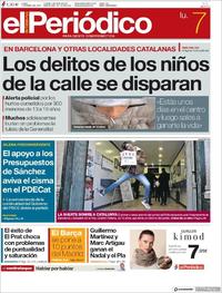 Portada El Periódico 2019-01-07