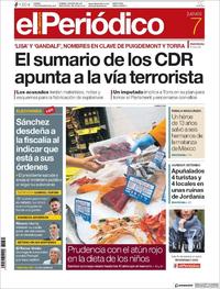 Portada El Periódico 2019-11-07