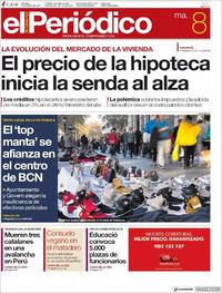Portada El Periódico 2019-01-08