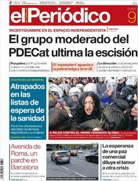 Portada El Periódico 2019-12-09