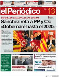 Portada El Periódico 2019-01-13